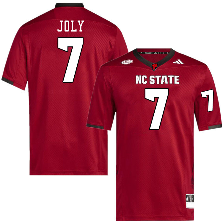 NC State Wolfpack #7 Justin Joly College Football Jerseys Stitched-Red